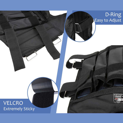 Adjustable Weighted Vest, 0-110 lbs Weighted Vest for Men Workout, Fitness Weighted Vest Running Vest for Men Women, Strength Training Workout Equipment for Training Running Jogging Cardio Walking