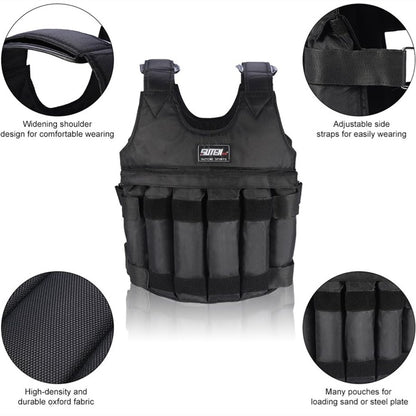 Adjustable Weighted Vest, 0-110 lbs Weighted Vest for Men Workout, Fitness Weighted Vest Running Vest for Men Women, Strength Training Workout Equipment for Training Running Jogging Cardio Walking