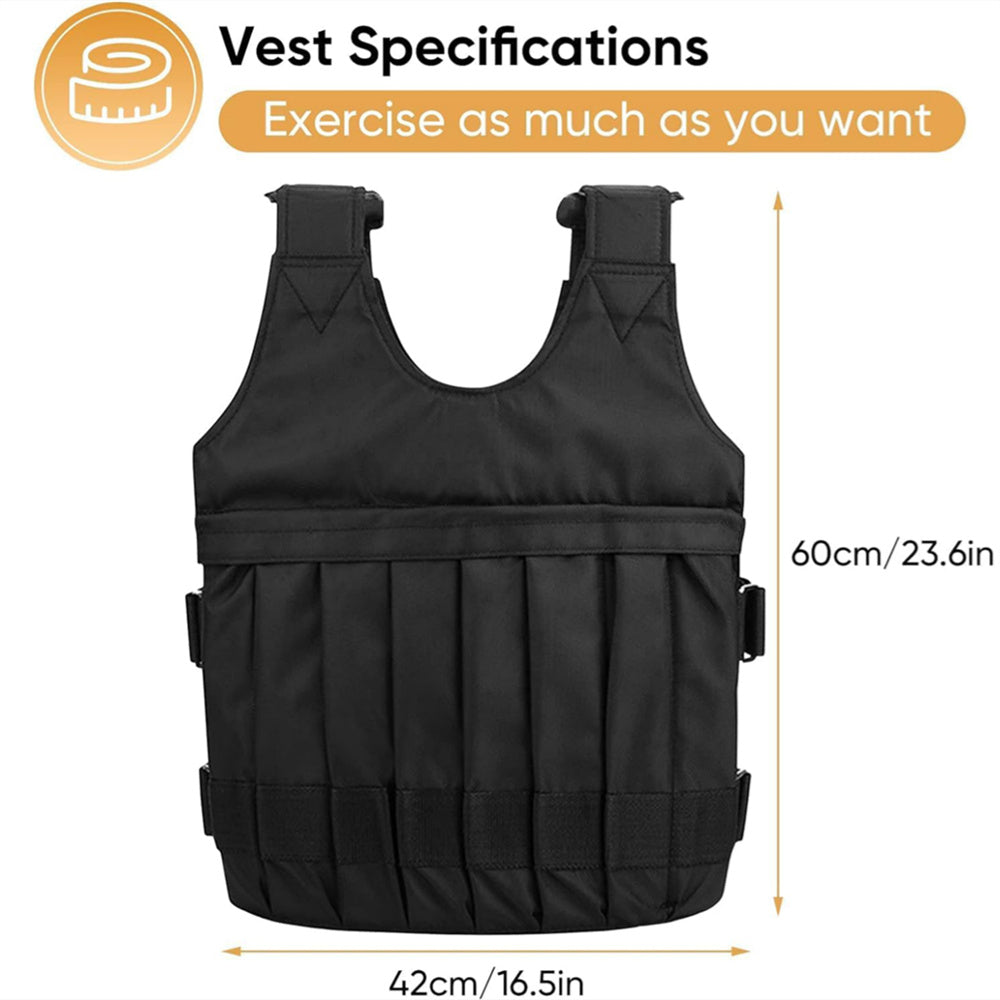 Adjustable Weighted Vest, 0-110 lbs Weighted Vest for Men Workout, Fitness Weighted Vest Running Vest for Men Women, Strength Training Workout Equipment for Training Running Jogging Cardio Walking