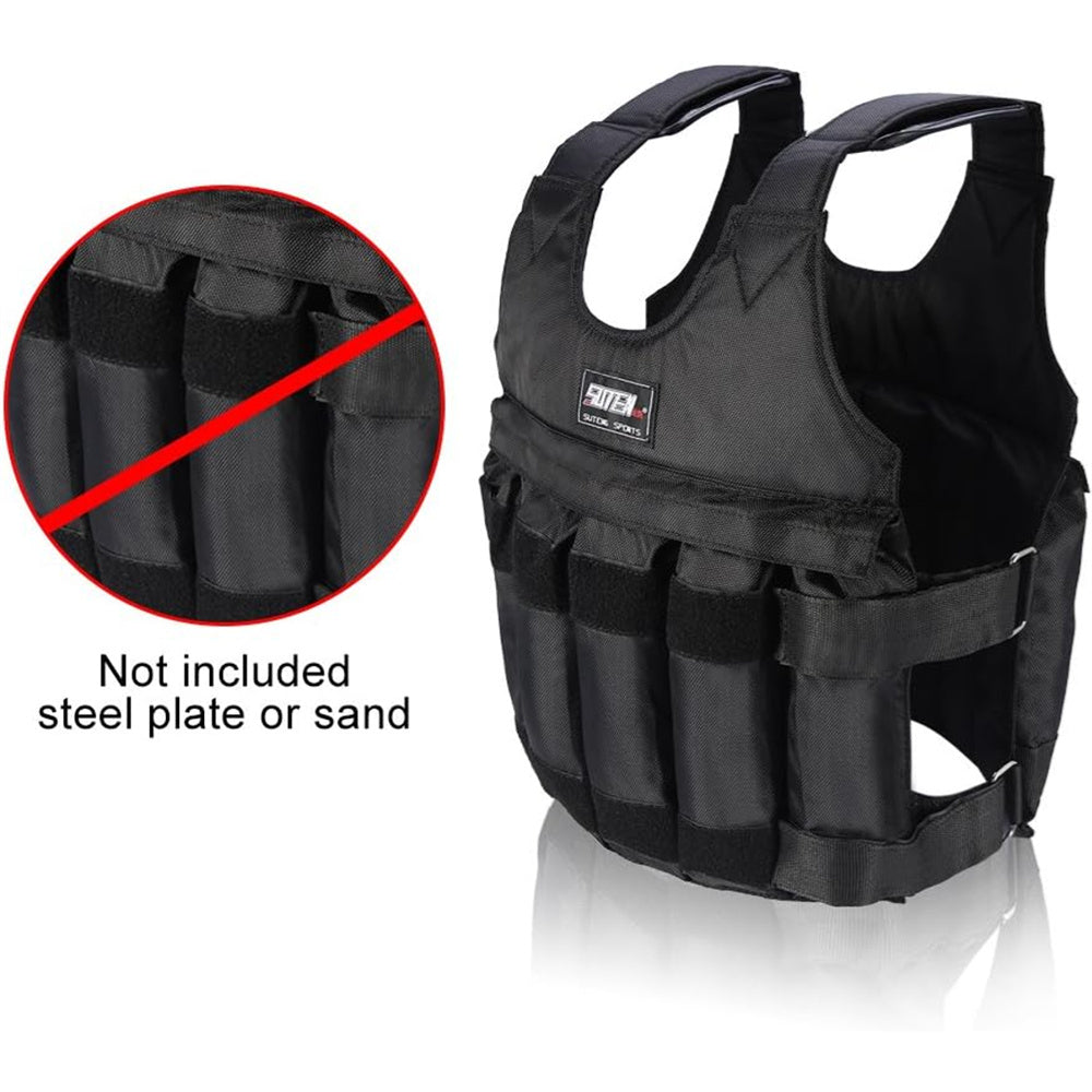 Adjustable Weighted Vest, 0-110 lbs Weighted Vest for Men Workout, Fitness Weighted Vest Running Vest for Men Women, Strength Training Workout Equipment for Training Running Jogging Cardio Walking